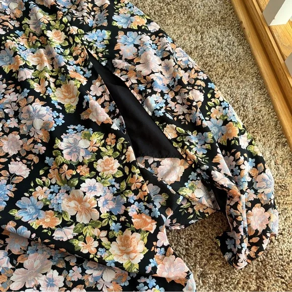 American Eagle Outfitters Black Floral Dress - Picture 11 of 12